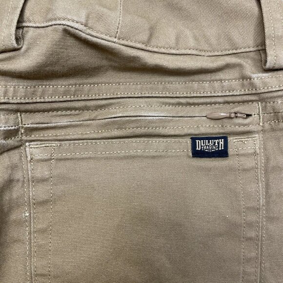 Duluth Trading Co Cargo Pants Women's 6x31 Curvesetter Waistband Khaki Tan Brown - Picture 7 of 9